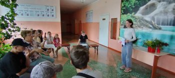 Второй день в пришкольном лагере